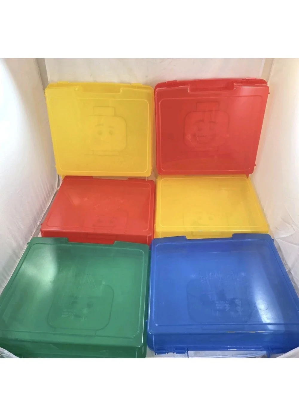 LEGO IRIS 6 Drawer Storage Organizer Tower Multi-Color Lidded Bins 2013